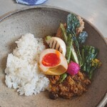 食堂ヒトト - ゴボウのキーマカレー