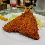 洋食入舟 - 魚フライ　２種のミックスフライ