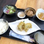 小料理 おどん - ◆キスのオクラ巻き定食(850円）