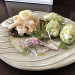 オステリア ラ フェニーチェ - 料理写真:ランチセット（税込み１２５０円）の前菜