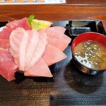 魚金食堂 - 本マグロ鉄火丼　１８００円