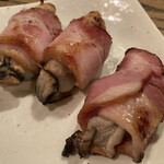 串焼家　まる房ず - 牡蠣ベーコン