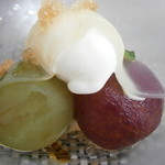 アーリア ディ タクボ - 24年9月　愛媛産3種葡萄とヨーグルトソルベ