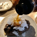 挽肉と米 - 鬼おろしにポン酢を掛けて