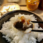 挽肉と米 - お代わりご飯を大盛で