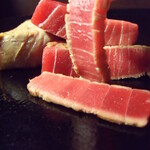 Bluefin tuna medium rare Steak