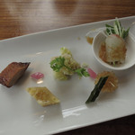 點 みやざわ - 點みやざわ＠彩々セット 1,500円(オードブルの盛合せ)