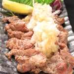 Grilled lamb with grated ponzu sauce