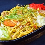 Traditional sauce Yakisoba (stir-fried noodles)