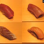 鮨 はしもと - 赤身・中とろ・鯵・桜鱒