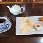 待屋 - ●ホットコーヒー　450円
●モーニングサービスBセット（無料）