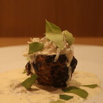 RISTORANTE IL NODO - 平塚 横田さんの菊芋 材木座海岸もんざ丸さんのシラス(発酵) カレーリーフアップ