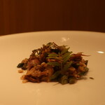 RISTORANTE IL NODO - 小田原 志村さんの”にこまる”玄米リゾット 旬のホタルイカ 山北の木の芽