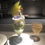 PATISSERIE ASAKO IWAYANAGI - パルフェビジュー メロン、テ フルール ドゥ ブーケ
