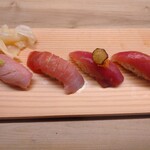 Sannomiya Sushi Ebisu - マグロづくし4種盛り