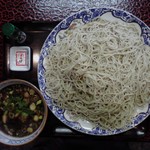 功徳庵 更科 - 名物！鳥汁蕎麦+特大盛り　わーい