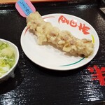 半田屋 - 大きめの竹輪天ぷら、ネギも！