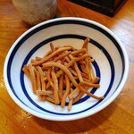 江戸堀 木田 讃岐うどん - 麺を揚げたポリポリスティック