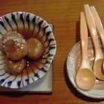 そば処 古楽 - 蕎麦玉みたらし、食後にどうぞ　美味！