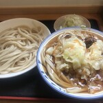 白須うどん - かけ（並）、替え玉、キャベツ