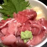 日本橋茅場町 寿司 鮮極 - お昼のトロブツ丼は必食