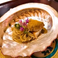 麻布さおとめ - ⚫鮑　素麺　肝ソース