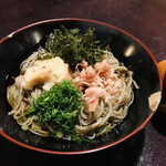 旬味 泰平 - 「おろしそば（手打ち）」
      細くてコシがあって美味いそばです。福井に来たらこれはマストですね。〆に頂きました。