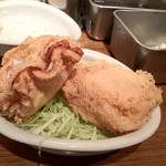 Kushikatsu Dengana - 戸越銀座限定（？）コロッケ。ポテトサラダが入ってます。