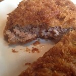 さふらん - ハンバーグフライカレーのフライの1.5倍。