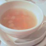桃谷樓  - ランチのスープ