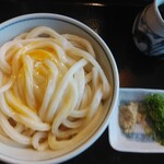 好日庵 - 釜玉うどん大盛り