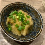 大衆天ぷらtoかすそば風土.はなれ - お通し　なすの煮びたし