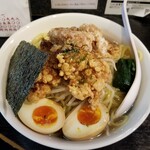 塩そば専門店 桑ばら - 大山地鶏冷やし塩唐揚げそば