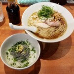 麺屋 六感堂 - 煮干ラーメン＋ミニ生しらす丼