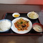 福源 - 細切り豚肉の四川風