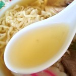 麺龍 - ハーフ＆ハーフ大盛り：スープ