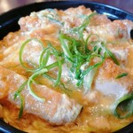 手打ちうどん 団平 - 玉子トロトロ♡ヒレカツアップ