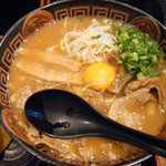 Tokushima Ramen Hiroya - 肉入り大盛、生卵アップ