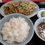 Shiyanhai Rou - 豚肉と野菜の細切炒750円