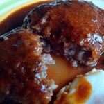 ハンバーグ断面