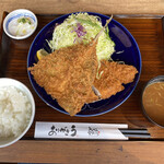 Tonkatsu Ma Mezon - 鯵かつとロースかつ定食