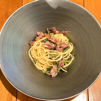 イタリア料理 スペランツァ - ホタルイカとワラビのパスタ