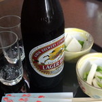 長寿庵 - ビール中瓶