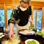 比良山荘 - ◎店主の伊藤さんは、人柄もとても優しく親しみやすい大将である。