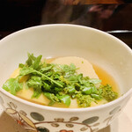 比良山荘 - ◎月鍋の白子たけのことに花山椒の組み合わせも究極の美味さ。