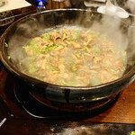 比良山荘 - ◎月鍋の天然なめこは格別な美味さになる。