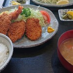 かま屋 - ミックスフライ定食