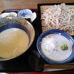 智月庵 - 新メニュー「ざるそば＆とろろ汁」１，３００円。