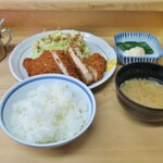 Tonkatsuimoya - とんかつ定食（汁.お新香付）