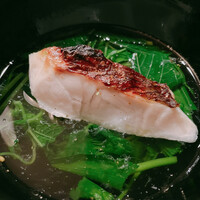 お料理 うち山 - 真鯛とモロヘイヤのお椀
